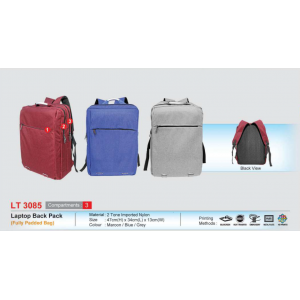 [Laptop Back Pack] Laptop Back Pack (Fully Padded Bag) - LT3085